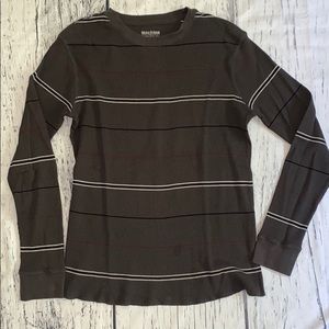 Machine Long Sleeve Grey Thermal Shirt Mens Large